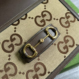 Interior view of polished classic women's handbag – women's statement bag