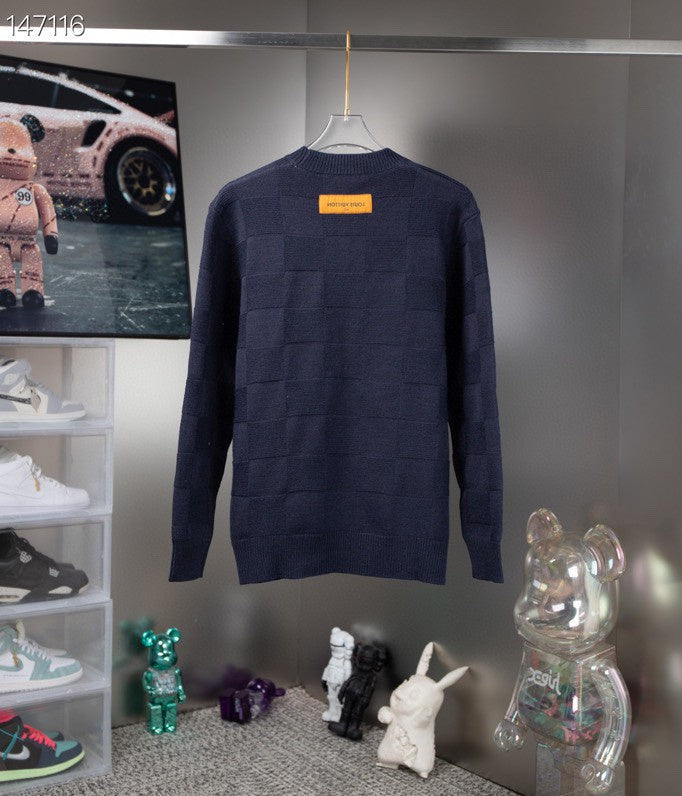 Side profile of Louis Vuitton luxury clothing with tailored silhouette