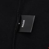 Side profile of Rhude luxury clothing with runway-inspired design