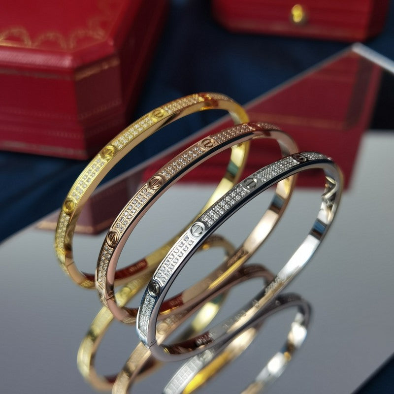 Close-up detail view of Cartier unisex jewelry piece