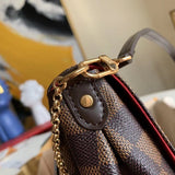 Top view of modern classic women's handbag – women's statement bag