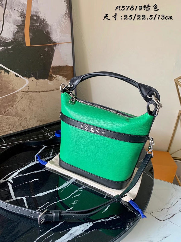 Side profile of sleek elevated women's handbag – women's statement bag
