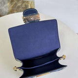 Top view of chic statement women's handbag – women's luxury accessory
