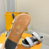 Louis Vuitton shoes Style 370 - front view, bold signature style (alternate angle)