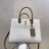 Elegant Vegan Leather Handbag - Refined Silhouette | Women's Fashion Handbag #1093 - side angle view (image 2) of designer-inspired handbag