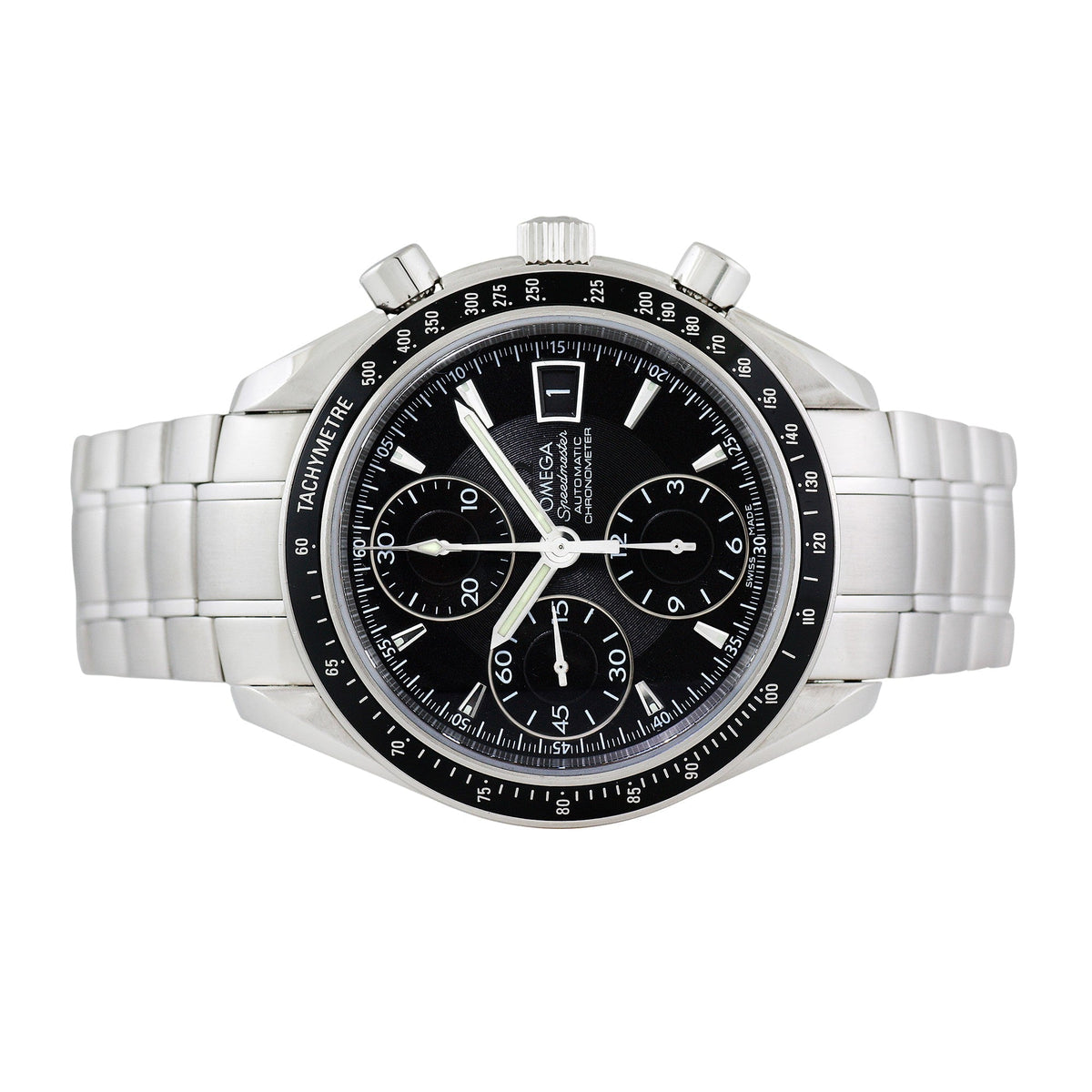 Front view of Omega men's watch