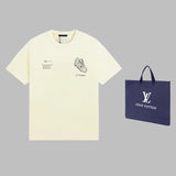 Front view of Louis Vuitton cotton t-shirt with monogram-inspired silhouette