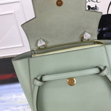 Handle and strap detail of classic modern women's handbag – women's luxury accessory