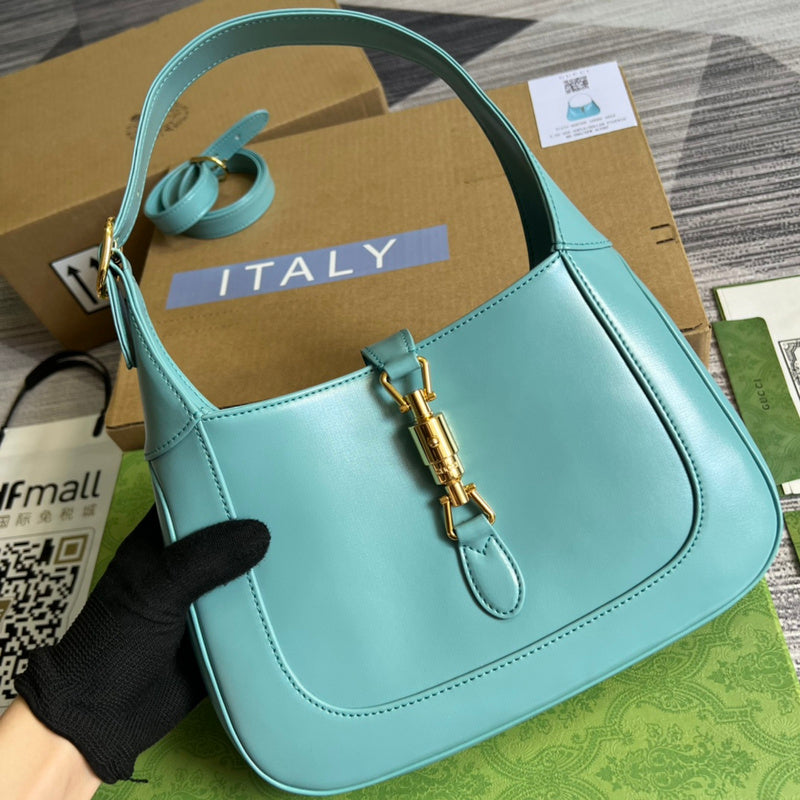 Front view of sleek modern women's handbag – women's designer-style accessory