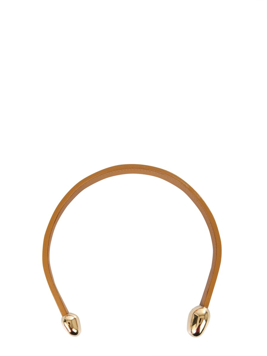 Bottega Veneta Jewellery? Bottega Veneta Women Leather Necklace Elegant Everyday Fine Jewellery