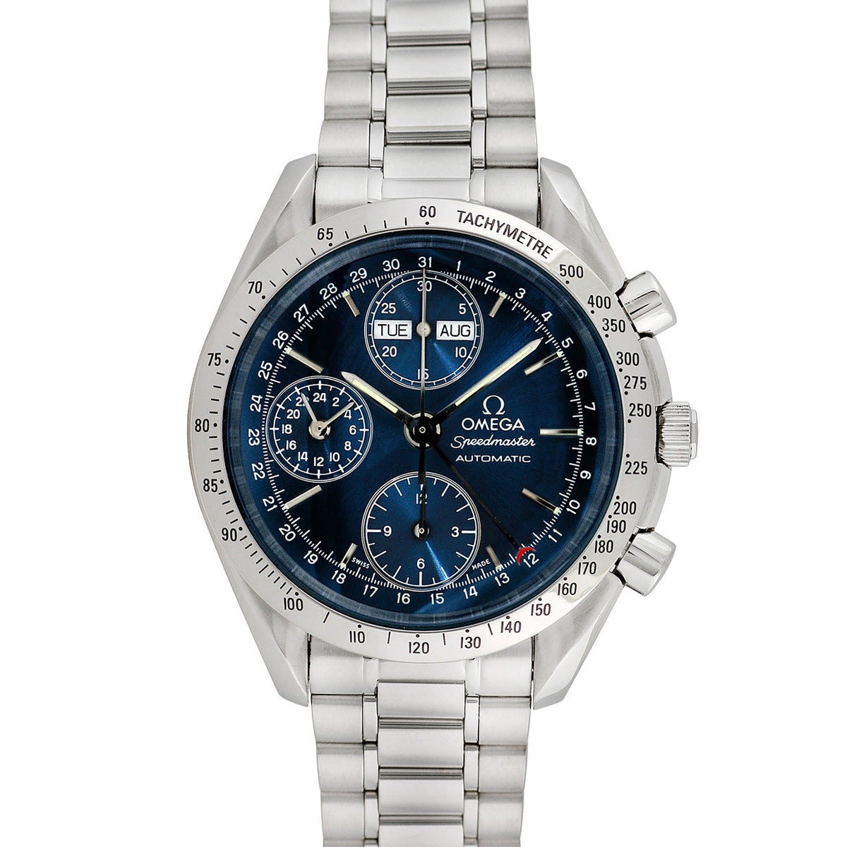 Side view of Omega men's watch