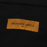 Side profile of Louis Vuitton luxury clothing with monogram-inspired silhouette