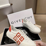Givenchy Tan Low-Top Sneakers - Angled View
