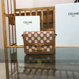 Front view of classic structured women's handbag – women's designer-style accessory