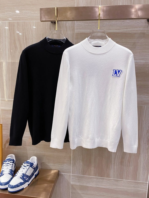 Close-up detail shot of Louis Vuitton luxury clothing with streetwear-inspired cut