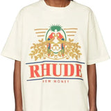Back view of Rhude luxury clothing with relaxed-fit cut