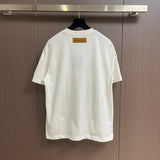 Side profile of Louis Vuitton cotton t-shirt with logo-detail design