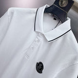 Full styled look of Moncler luxury clothing with logo-detail design