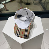 Angled view of Burberry unisex cap