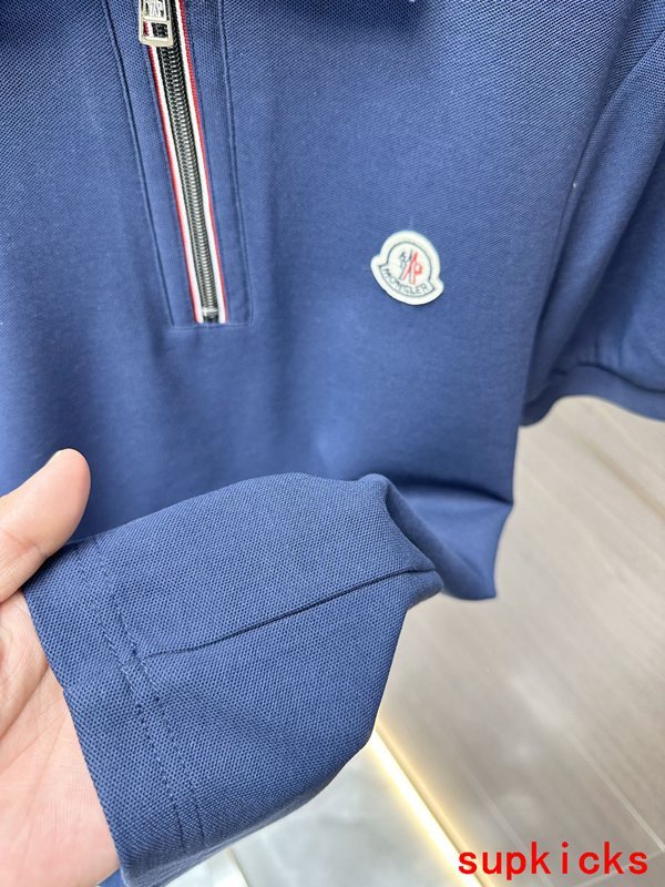 Back view of Moncler luxury clothing with tailored silhouette