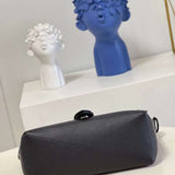 Close-up detail of classic sleek women's handbag – women's designer-style accessory