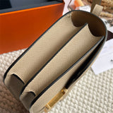 Poised bag shown from front angle