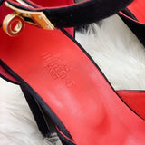 Hermès Camel Ankle Boots - Heel Detail View