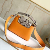 Interior view of modern refined women's handbag – women's designer-style accessory