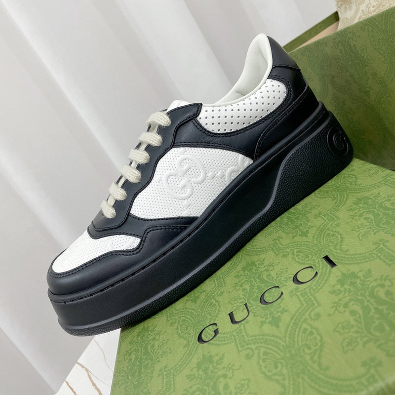 Gucci two-tone luxury sneakers view 5 sleek tonal finish