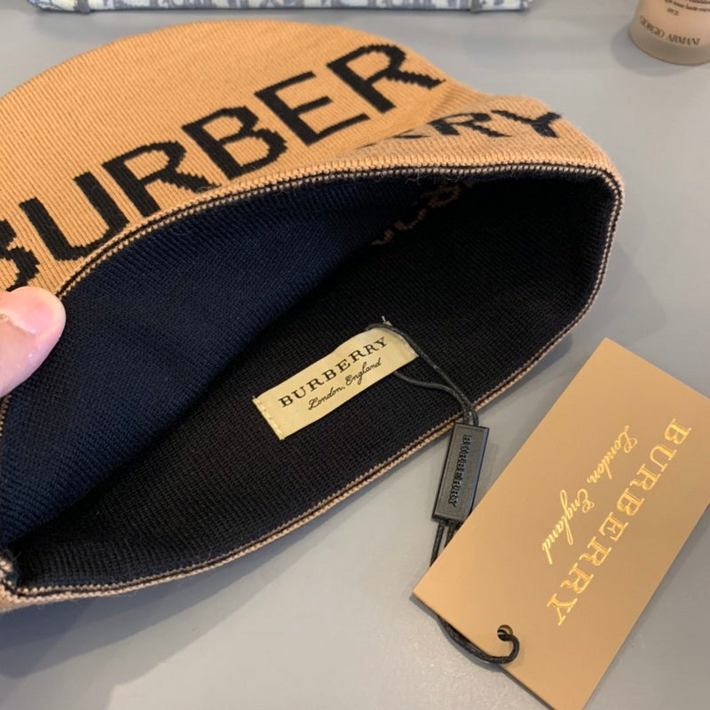 Close-up detail view of Burberry unisex cap
