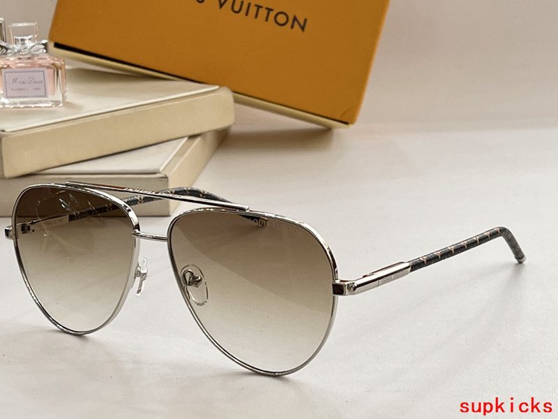 Side view of Louis Vuitton unisex sunglasses