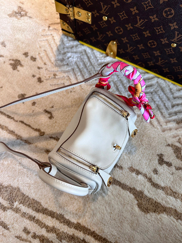 Close-up detail of sleek bag design
