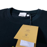 Close-up of Burberry t-shirt craftsmanship