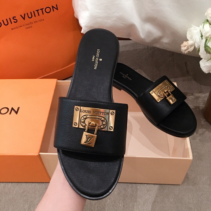 Close-up of Louis Vuitton shoes craftsmanship