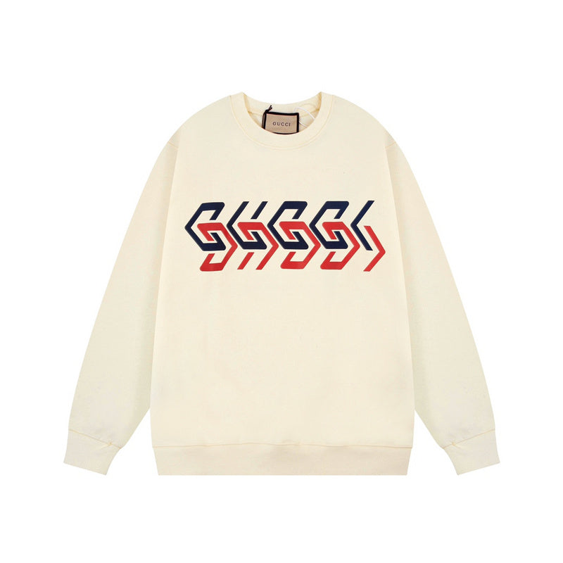 Front view of Gucci luxury clothing with relaxed-fit cut