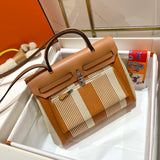 Close-up detail of polished bag design
