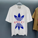 Front view of Gucci luxury clothing with monogram-inspired silhouette