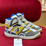 Gucci fresh white-and-black luxury sneakers view 11 sleek tonal finish
