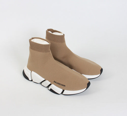 Balenciaga Red Block Heel Pumps - Lifestyle Styling Shot