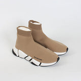 Balenciaga Red Block Heel Pumps - Lifestyle Styling Shot