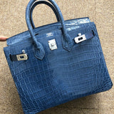 Close-up detail of polished bag design
