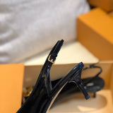 Louis Vuitton luxury shoes detail shot