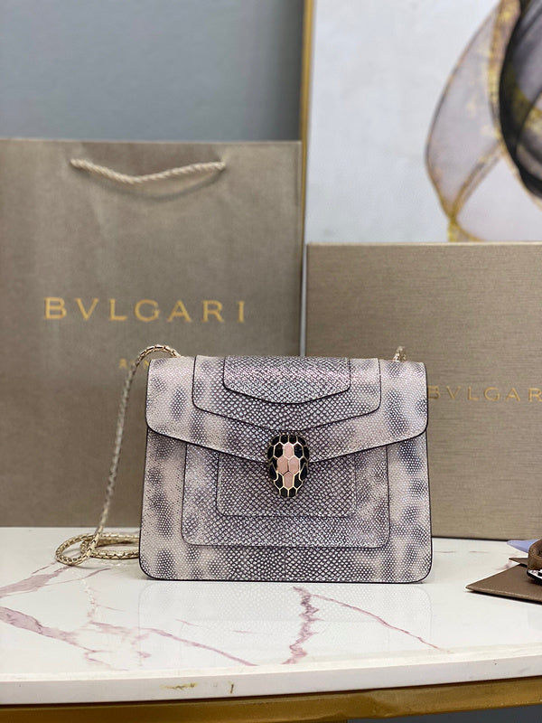 Statement Faux Leather Handbag - Modern Structured Build | Women's Statement Accessory #1786 - product detail shot (image 10) of designer-inspired handbag