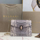 Statement Faux Leather Handbag - Modern Structured Build | Women's Statement Accessory #1786 - product detail shot (image 10) of designer-inspired handbag