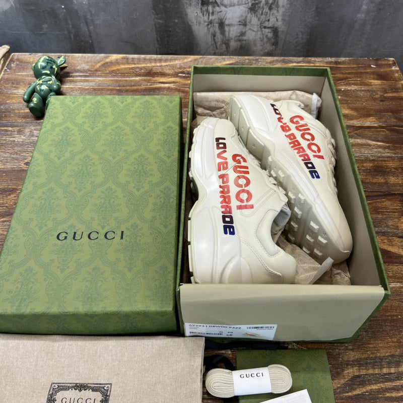 Gucci crisp white luxury sneakers view 9 everyday casual design