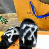 Louis Vuitton luxury shoes detail shot