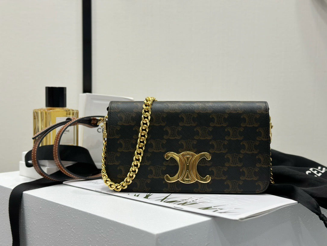 Celine Multipochette In Triomphe Canvas Bag – luxury designer cel multipochette in triomphe canvas bag at Bellvora