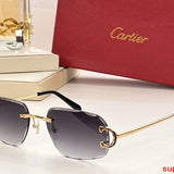 Angled view of Cartier unisex sunglasses
