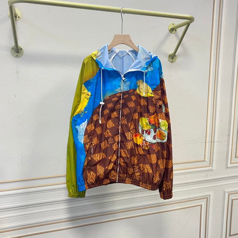 Front view of Louis Vuitton luxury clothing with everyday silhouette