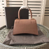 Interior view of classic structured women's handbag – women's statement bag